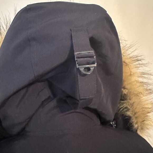 J Crew Nordic Down Parka Jacket Women XS Blue Water Resist Pockets Sherpa Hood - Picture 12 of 16